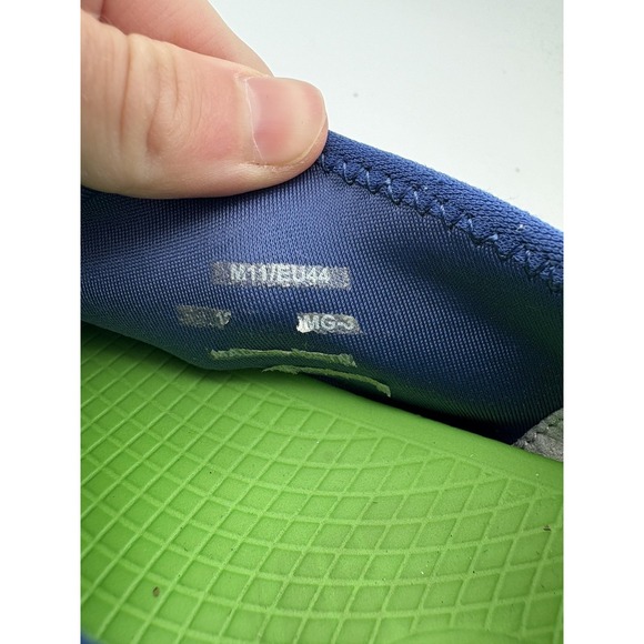 OOFOS Shoes Mens Size 11 Blue Knit Slip On Recovery Casual Comfort Walking